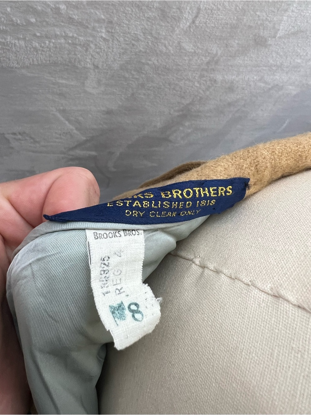 Vintage Brooks Brothers Camel Hair Pencil Skirt Size 4 Regular - Picture 8 of 15